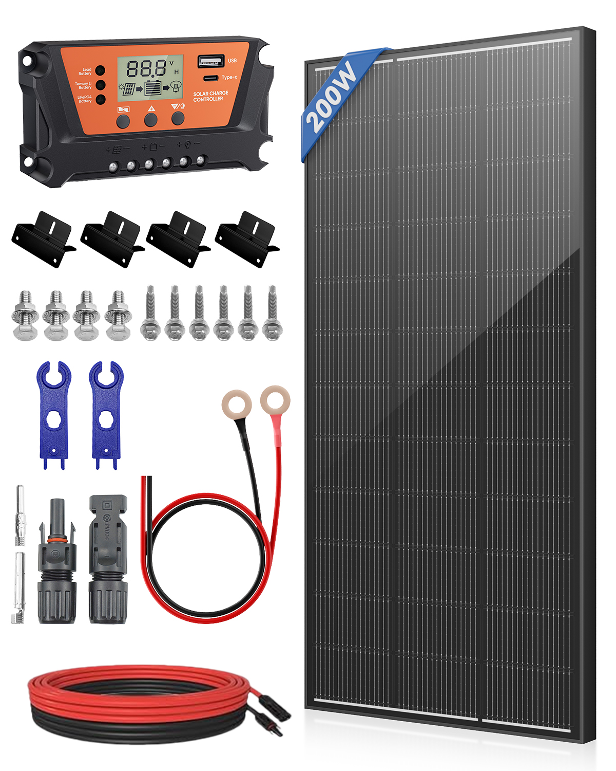 200 Watt Solar Panel Kit